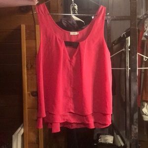 Hot pink Tobi v-neck tank top